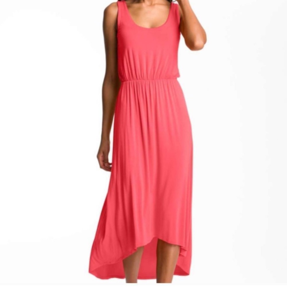Coral Felicity and Coco Jersey Hi-low Maxi Dress Size Small